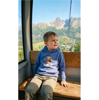 Dívčí mikina TATLAND CHLAPECKÁ MIKINA S KAPUCÍ - MEDVÍDEK 6Y