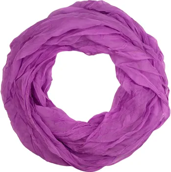 Lehká jednobarevná dutá šála - Dotek lehkosti fialová