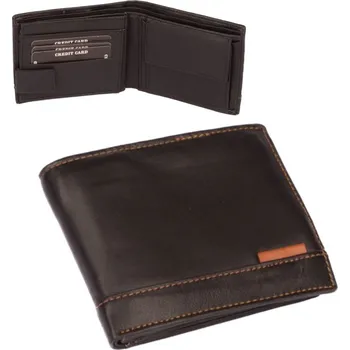 Peněženka Dariya bags Kožená pánská černá peněženka