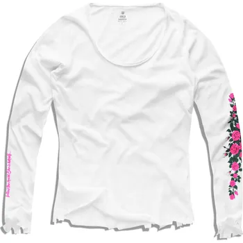 Dámské tričko Dámské triko CLAUDIE LS WHITE / S