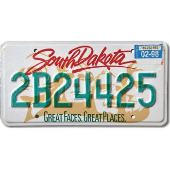 Plechová cedule Americká SPZ South Dakota Great Faces
