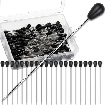 Camerazar Krejčovské špendlíky a jehly s kapkovitou hlavičkou 55 mm, sada 50 kusů