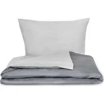 Povlečení Kvalitex Saténové povlečení LUXURY COLLECTION tmavě šedé/světle šedé