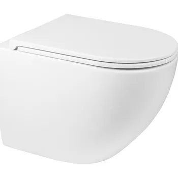 Klozet Oltens Hamnes záchodová mísa závěsná bez splachovacího kruhu s vírovým splachováním bílá lesk 42053000