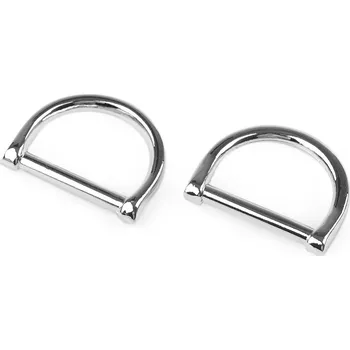 Polokroužek na textil a doplňky šíře 25 mm, střední, 1 nikl