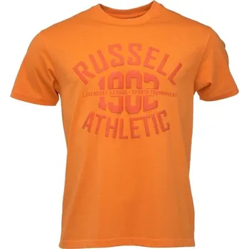 Pánské tričko Pánské tričko Russell Athletic T-SHIRT M S Oranžová