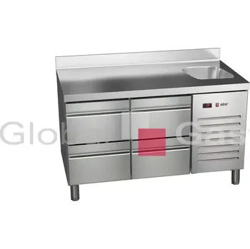 Stůl chladící ETP 7 135 04 HC S + dřez | Asber 6176764S