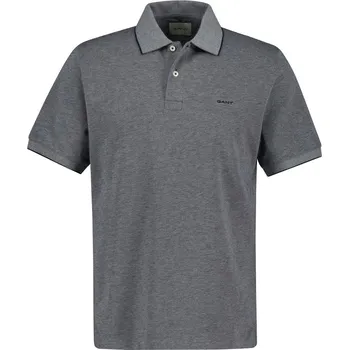 Pánské oblečení POLOKOŠILE GANT 2 TONE SS POLO BLACK