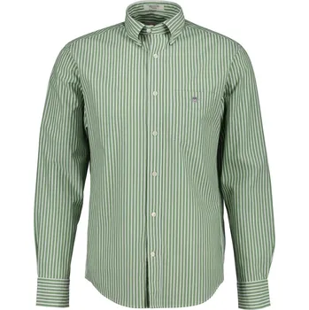Pánská košile KOŠILE GANT REG CLASSIC POPLIN STRIPE SHIRT HERB GREEN