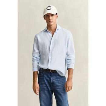 KOŠILE GANT REG LINEN SHIRT SKY BLUE