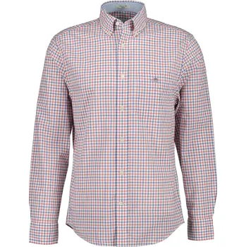 Pánská košile KOŠILE GANT REG CLASSIC POPLIN CHECK ROSE RED
