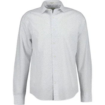 Pánská košile KOŠILE GANT REG POPLIN AOP SHIRT WHITE