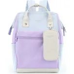 PETERSON Himawari Světle modro-fialový dámský batoh s praktickým