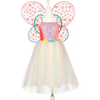 Karnevalový kostým Souza! - dětský kostým – víla Flora - 5-7 let, 110-122 cm