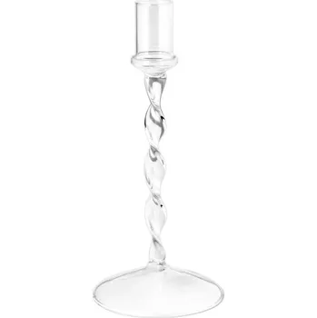 Svícen Storefactory Skleněný svícen Eneby Clear 20 cm