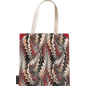 Cockerell Marbled Paper / Rubedo / Canvas Bag /