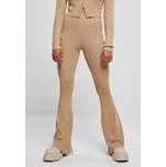 Urban Classics Dámské legíny s žebrovaným úpletem Bootcut