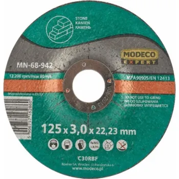Brusný kotouč Modeco Konvexní brusný kotouč na řezání betonu 125mm 25ks. - MN-68-942