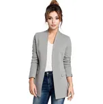 BeWear B030 Pletené sako bez límce - šedé