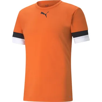 Pánské oblečení Pánské funkční triko PUMA TEAMRISE JERSEY 704932-08 GOLDEN POPPY/BLACK/WHITE XXL