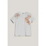 TRIČKO GANT REG MAGNOLIA EMBROIDERY SS T-SHIRT EGGSHELL