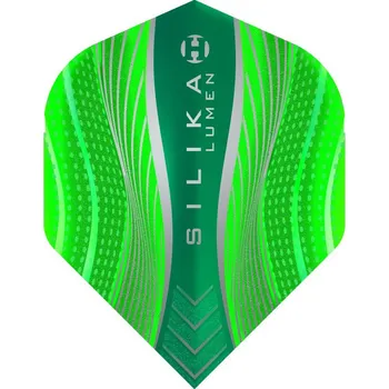 Letky na šipky Harrows Silika Lumen zelené, No2, 100 mikronové