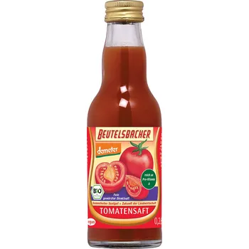 Bio rajčatová šťáva Beutelsbacher 0,2&nbsp;l