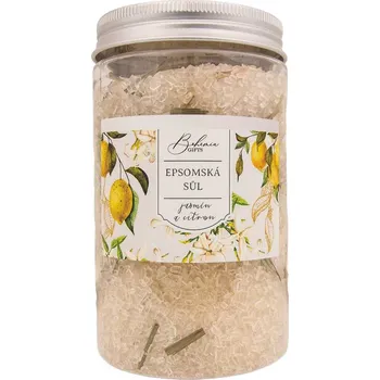 Koupelová sůl Epsomská sůl s bylinkami 400 g – jasmín a citron