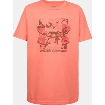 Chlapecké tričko Under Armour UA B BOX LOGO CAMO SS 1377317-811 Růžová YMD