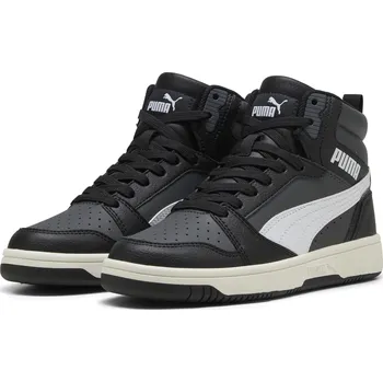 Dámská fitness obuv Boty PUMA REBOUND V6 MID JR 393831-29 PUMA BLACK/PUMA WHITE/GRAY EU 37 (UK 4)