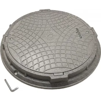 poklop Univerzální poklop v rámu se zámkem - černý