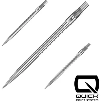 Hroty na šipky Harrows Quick Point HM Grip stříbrné 35mm 3ks