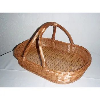 Podnos 57x36x14cm s drž., proutěný