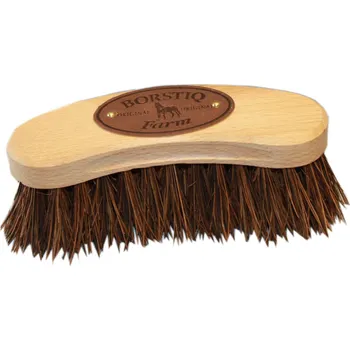 Čištění pro koně BORSTIQ Kartáč na tělo Bassine Borstiq, wood
