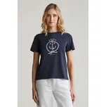 TRIČKO GANT REG GRAPHIC SS T-SHIRT EVENING BLUE