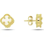 JVD Dámské peckové zlaté náušnice se zirkony na puzetku ryz. 585/1000 ZE0923XJ71-6600