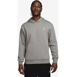 Jordan Men Brooklyn Fleece Pullover Hoodie GREY HEATHER/WHITE