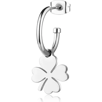 Náušnice Ocelová single náušnice Čtyřlístek Smile SSM025 S Agapo