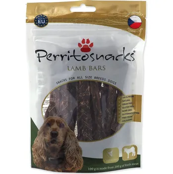 Pamlsek pro psa Pochoutka Perrito jehně, tyčinky 100g-KARTON