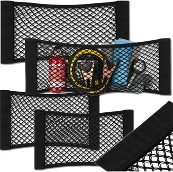 Organizér do auta Camerazar Síť do kufru auta 4dílná elastická se suchým zipem 2 velikosti