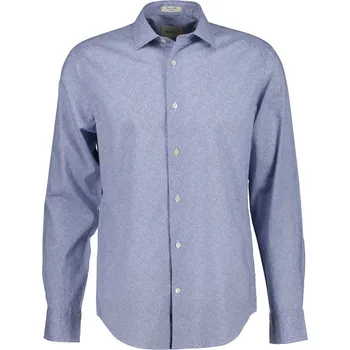 Pánská košile KOŠILE GANT REG POPLIN AOP SHIRT FADED DENIM