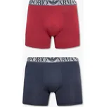 Pánské boxerky 2 pack 111912 2F720 61735 tm.modrá/vínová -