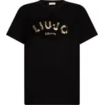 Liu Jo Tričko LiuJoBetter zlatá / černá