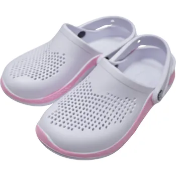 Dámské pantofle Dámské gumové nazouváky bílé Listar 28015B (Dámské nezateplené, prodyšné nazouváky)