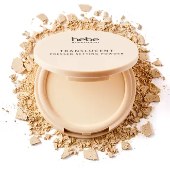 Pudr Hebe Professional Translucent Pressed Setting Powder lisovaný pudr na fixaci make-upu, 10 g