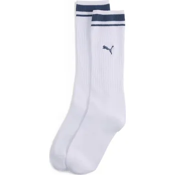 Pánské ponožky Ponožky PUMA UNISEX HERITAGE LONG CR 947219-02 WHITE / BLUE 35-38