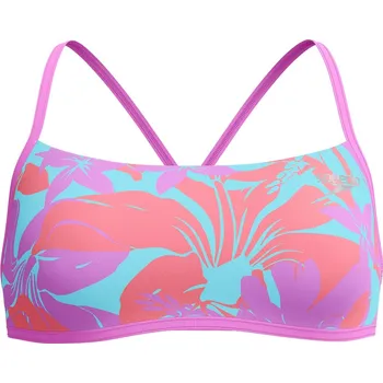 Dámské plavky Speedo Womens Allover Digital Cross Back Top - Multi M - UK34