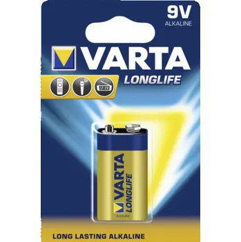 50x1 Varta Longlife Extra 9V block 6 LR 61 PU master box