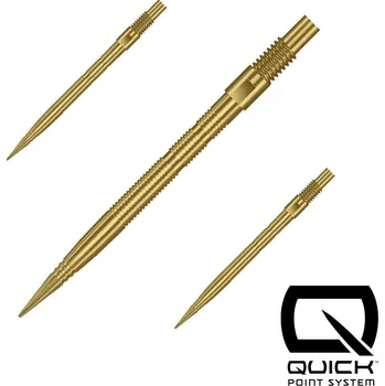 Hroty na šipky Harrows Quick Point Micro Grip zlaté 30mm 3ks