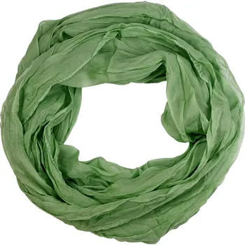 Jednobarevná kruhová šála - Dotek lehkosti zelená